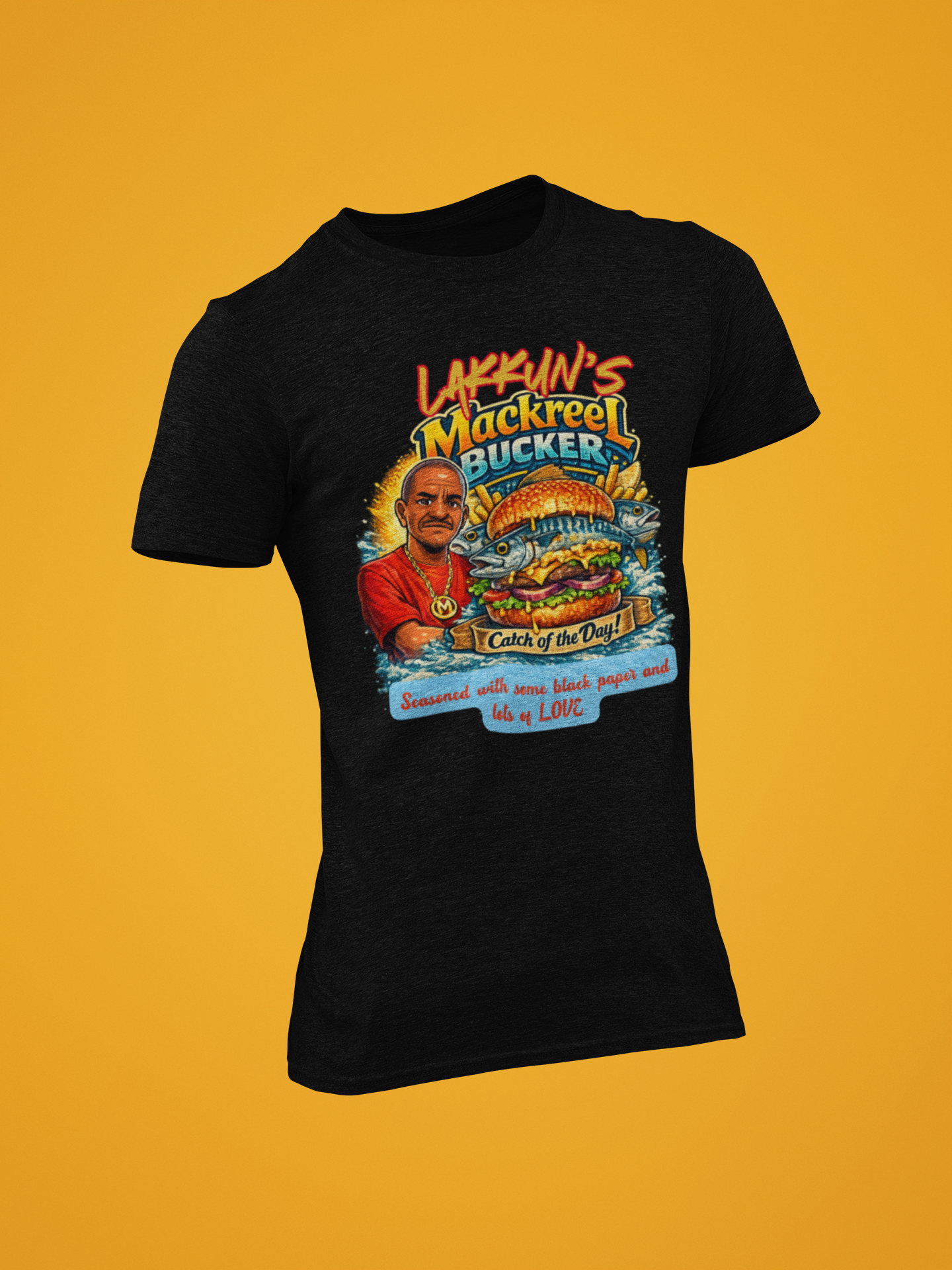 Lakkun's MackreeL Bucker tee